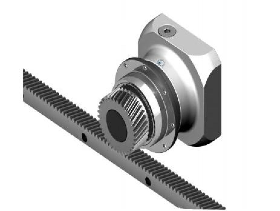 precision-ground rack and pinion
